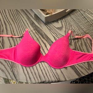 Victoria's Secret Uplift Semi Demi Bra Hot Pink 34C
